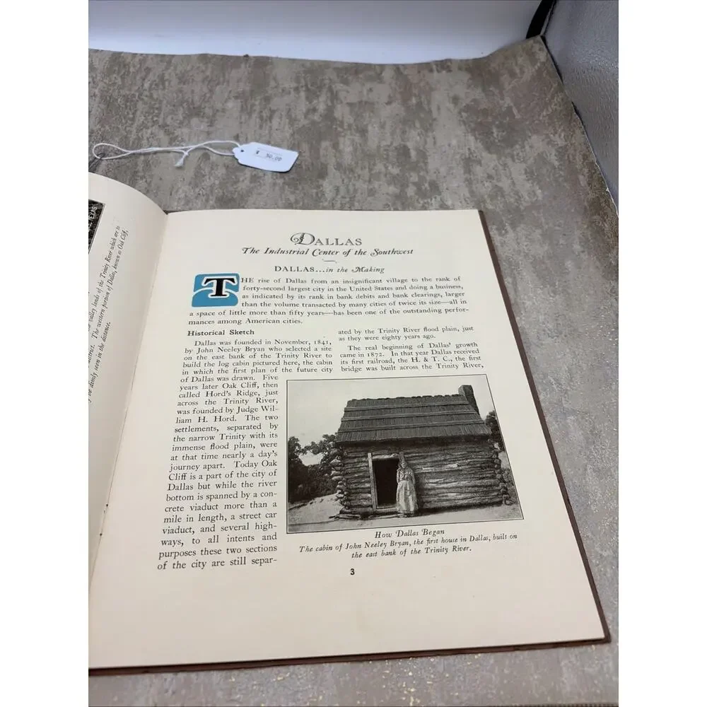 Vtg Pamphlet Dallas Industrial Ctr Of The SW Featuring Dallas Copyright 1928